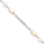 8.25in Rhodium-plated Kelly Waters White Simulated Pearl and Crystal Bracel