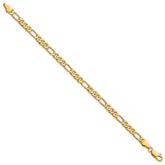 Kelly Waters Gold-plated 5mm Figaro 7.25 inch Bracelet