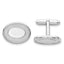 Kelly Waters Rhodium-plated Oval with Engravable Area Cuff Links