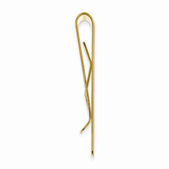 Gold-Plated Men's Satin Money Clip with Polished Elegance