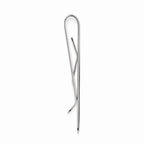Rhodium-Plated Men's Money Clip with Swirl Design Elegance