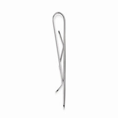 Rhodium-Plated Men's Money Clip with Swirl Design Elegance