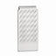 Rhodium-Plated Men's Chevron Hinged Money Clip Sophisticated Design