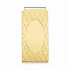 Gold-Plated Men's Money Clip with CriSterling Silver CroSterling Silver Elegant Design