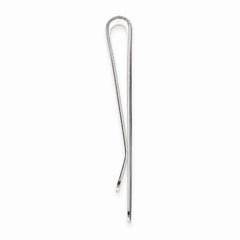 Rhodium-Plated Men's Money Clip with Sleek Lines and Modern Design