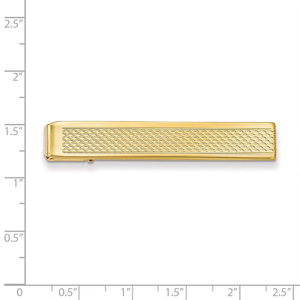 Gold-Plated Polished Men's Tie Bar Gift Ready by Sophia Jewelers Secondary image