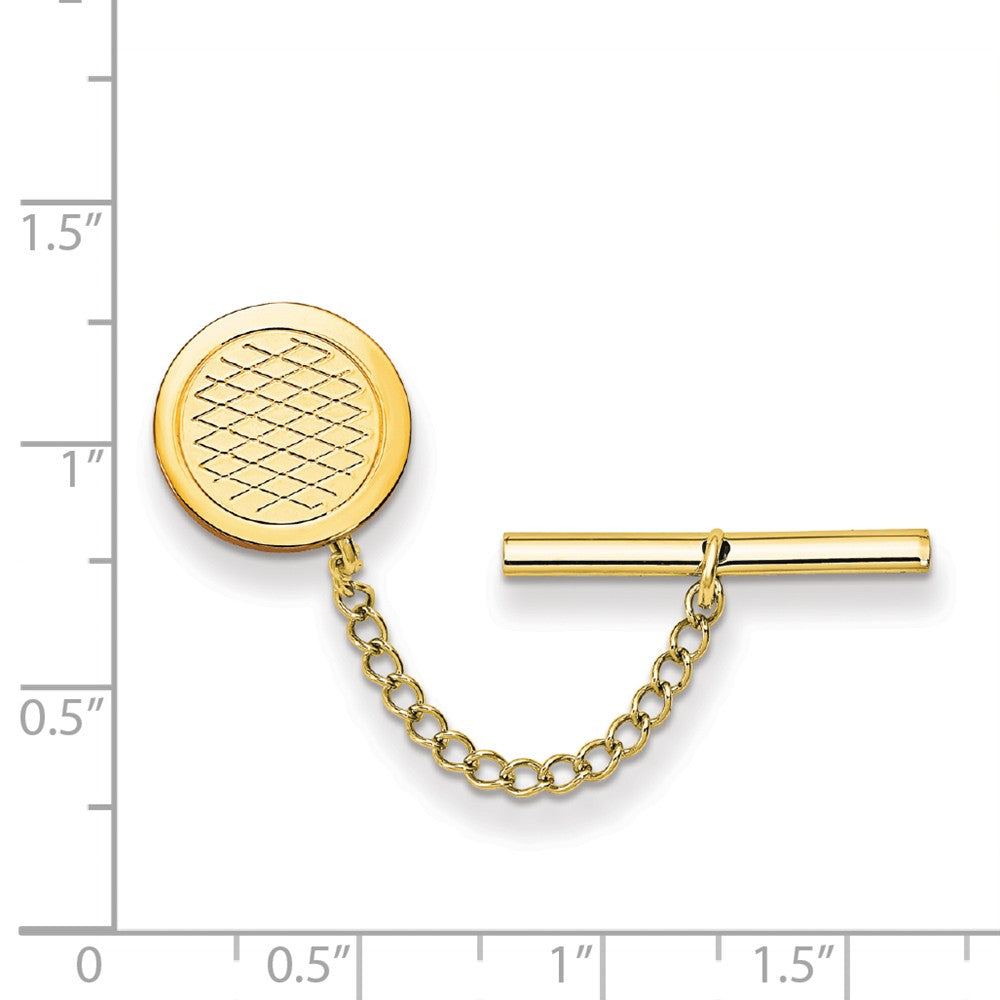 Gold-plated Kelly Waters Patterned Tie Tac
