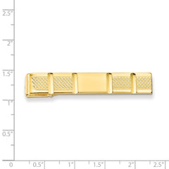 Gold-plated Kelly Waters Facet Cut Tie Bar