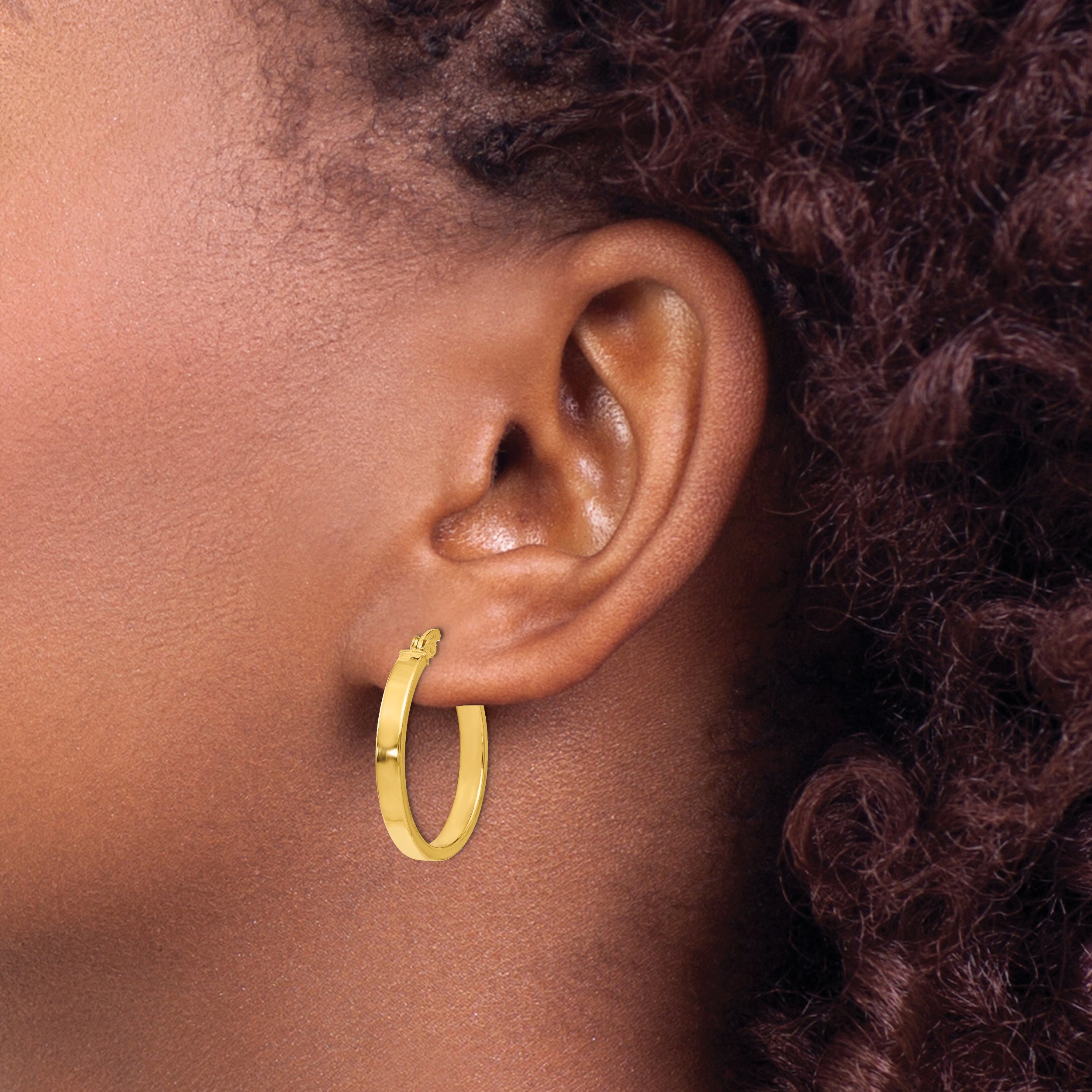 14K Polished Earrings