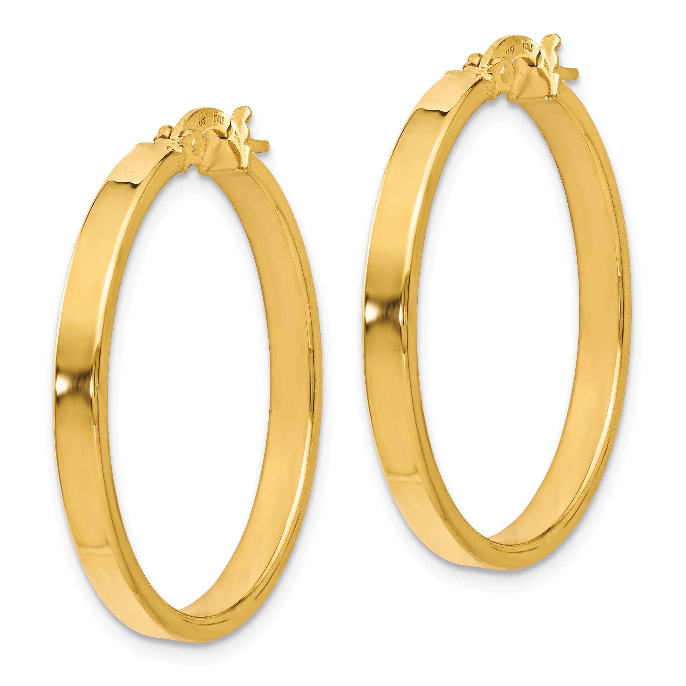 14K Polished Earrings