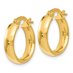 14K Polished Earrings