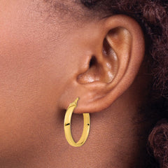 14K Polished Earrings
