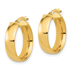 14K Polished Earrings