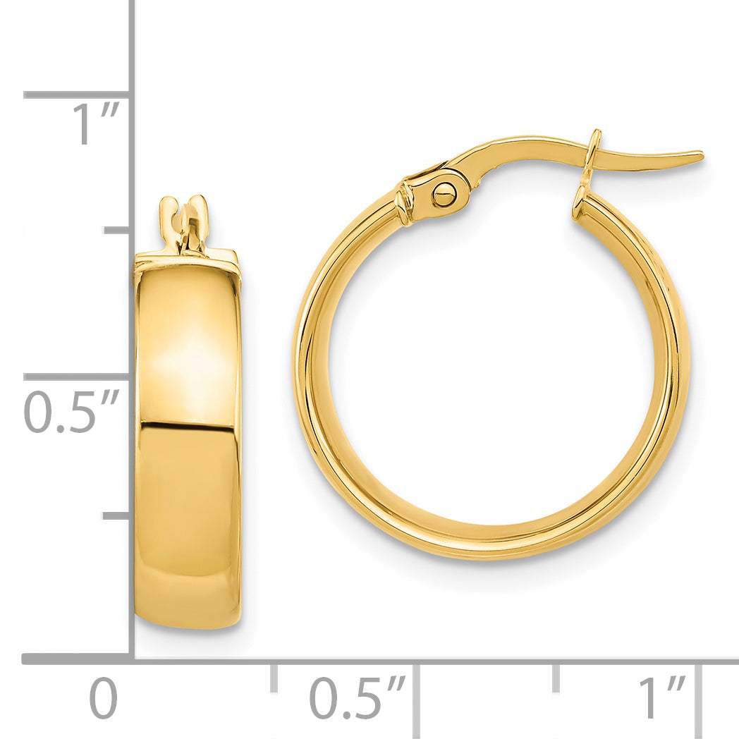 14K Polished Earrings