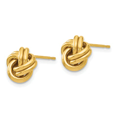 14K Polished Love Knot Post Earrings