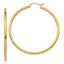 14K 2mm Polished Hinged Hoop Earrings