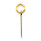 14K Gold Polished Small 10-Charm Pendant with Laser-Cut Detail