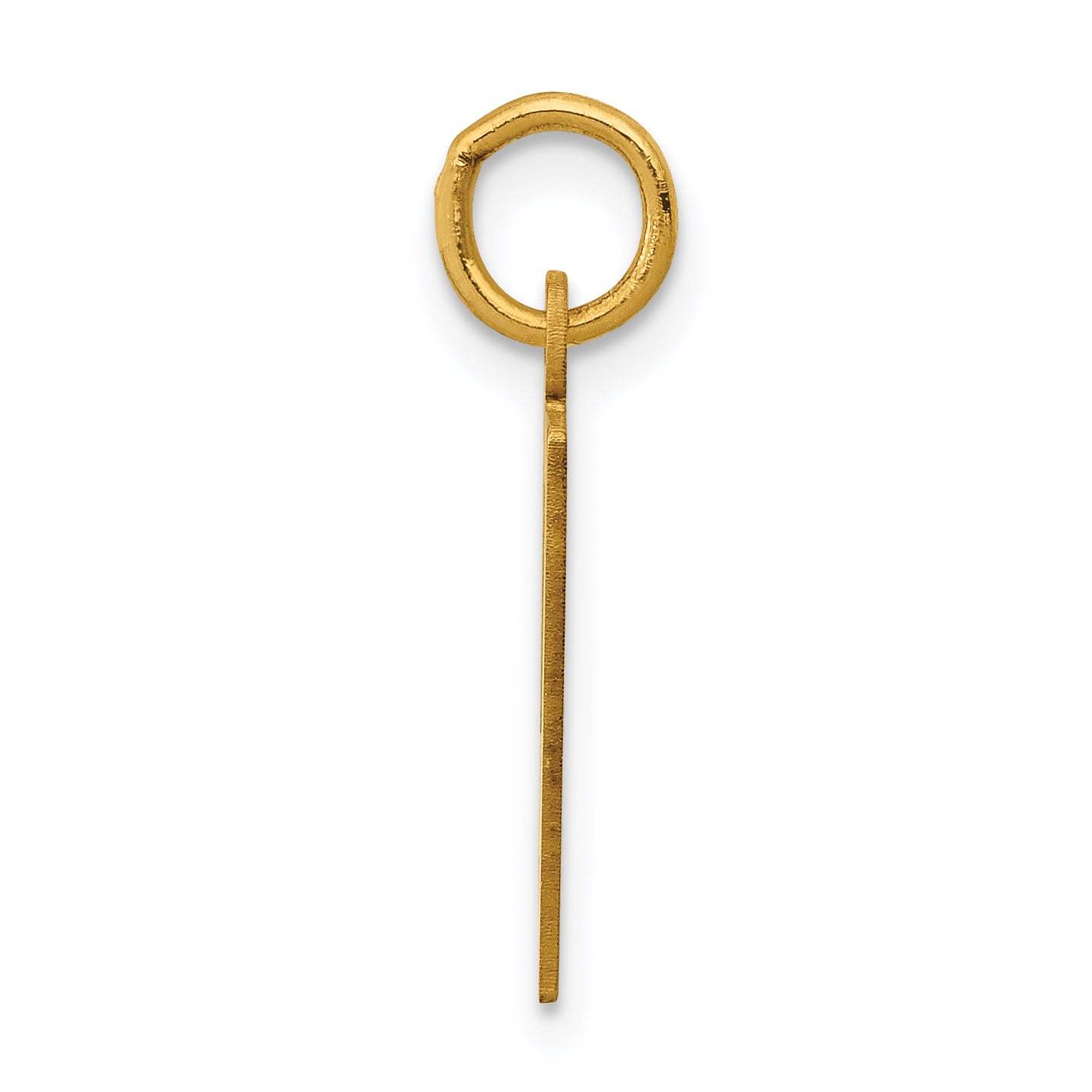 14K Gold Polished Elongated Charm for Elegant, Versatile Style Secondary image