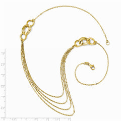 Leslie's 14K Yellow Gold Four Layer Rope Chain Necklace