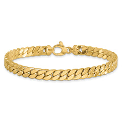 14K Men's Polished Fancy Link Bracelet