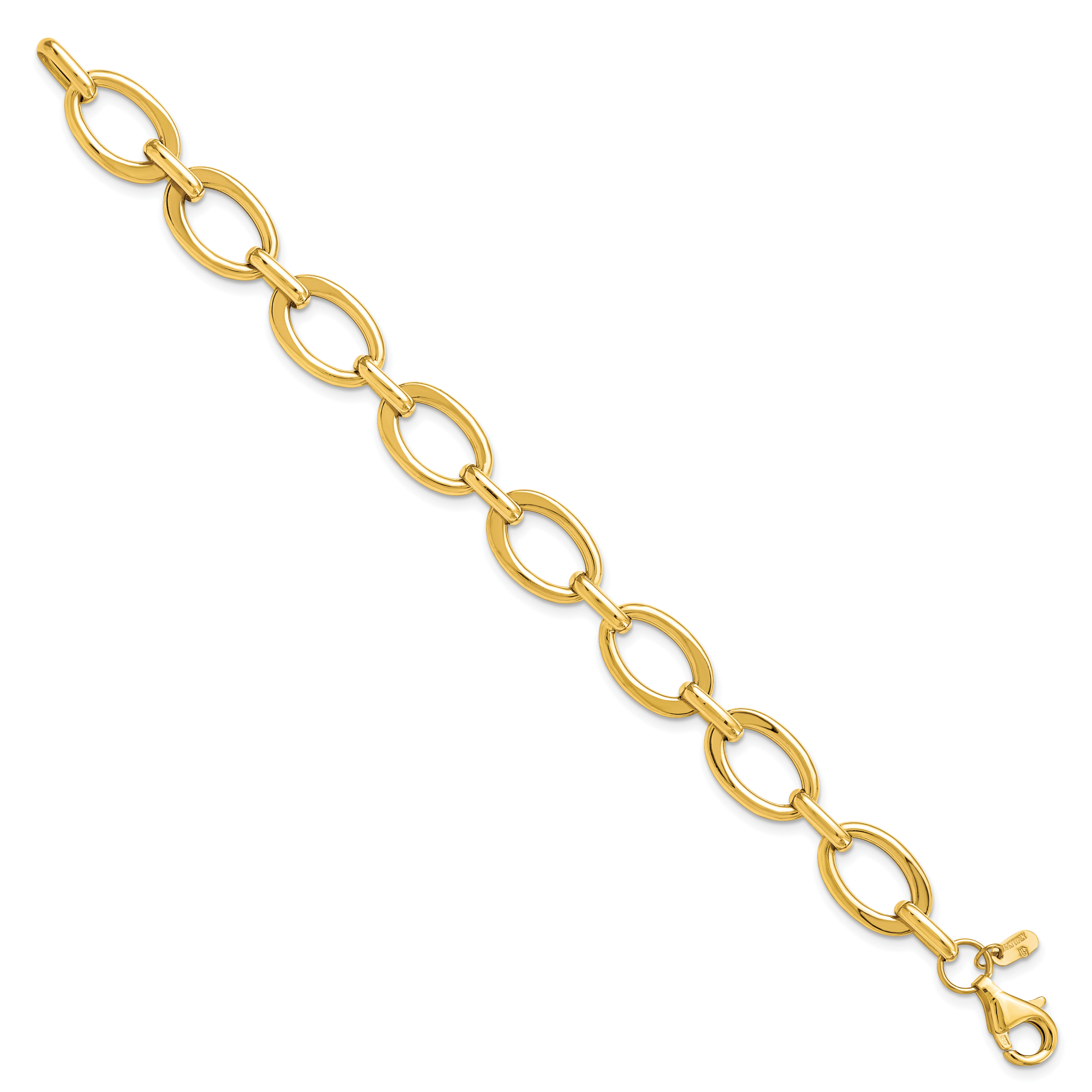 14K Polished Link Bracelet Secondary image