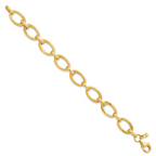 14K Polished Link Bracelet