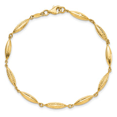 14k Polished D/C Fancy Link Bracelet