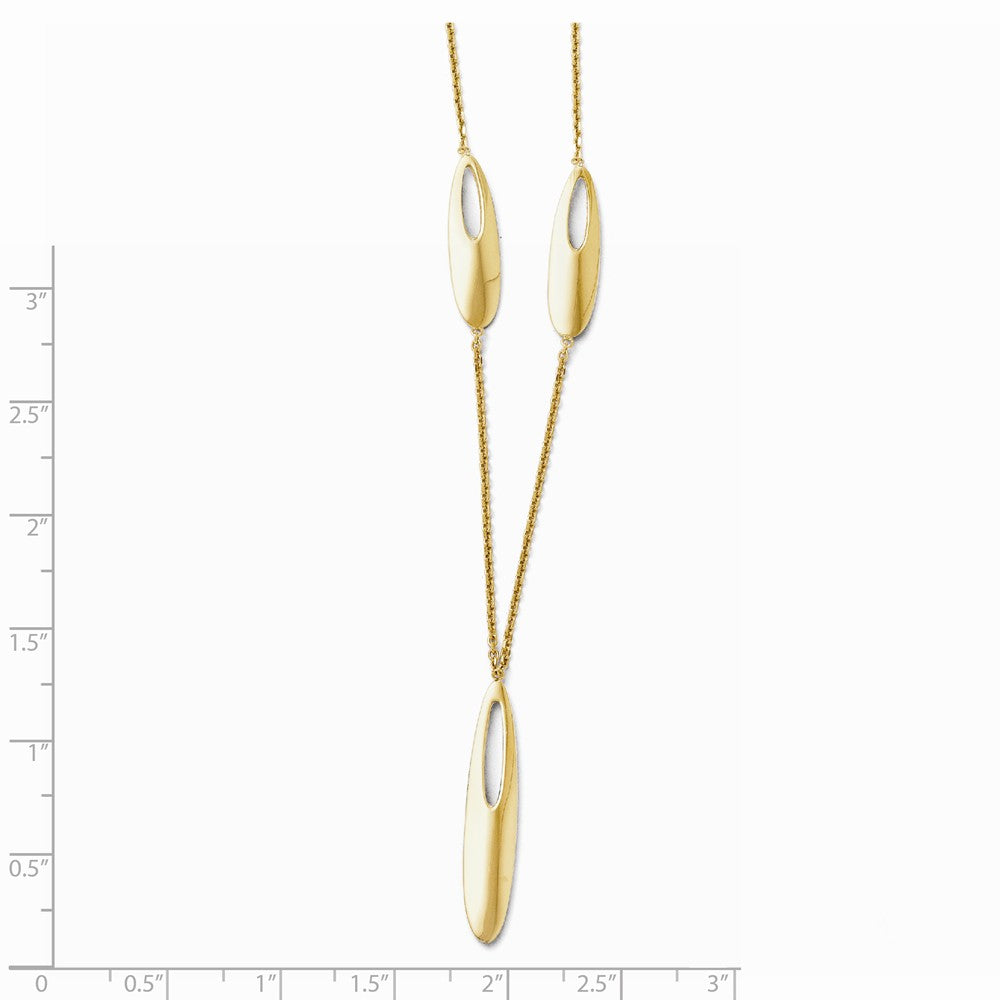 Leslie's 14K Yellow Gold Polished w/ 2in ext. Necklace