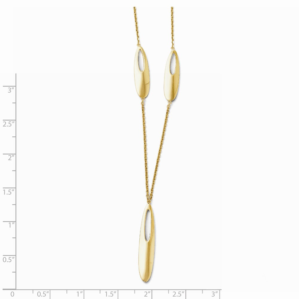 Leslie's 14K Polished w/ 2in ext. Necklace