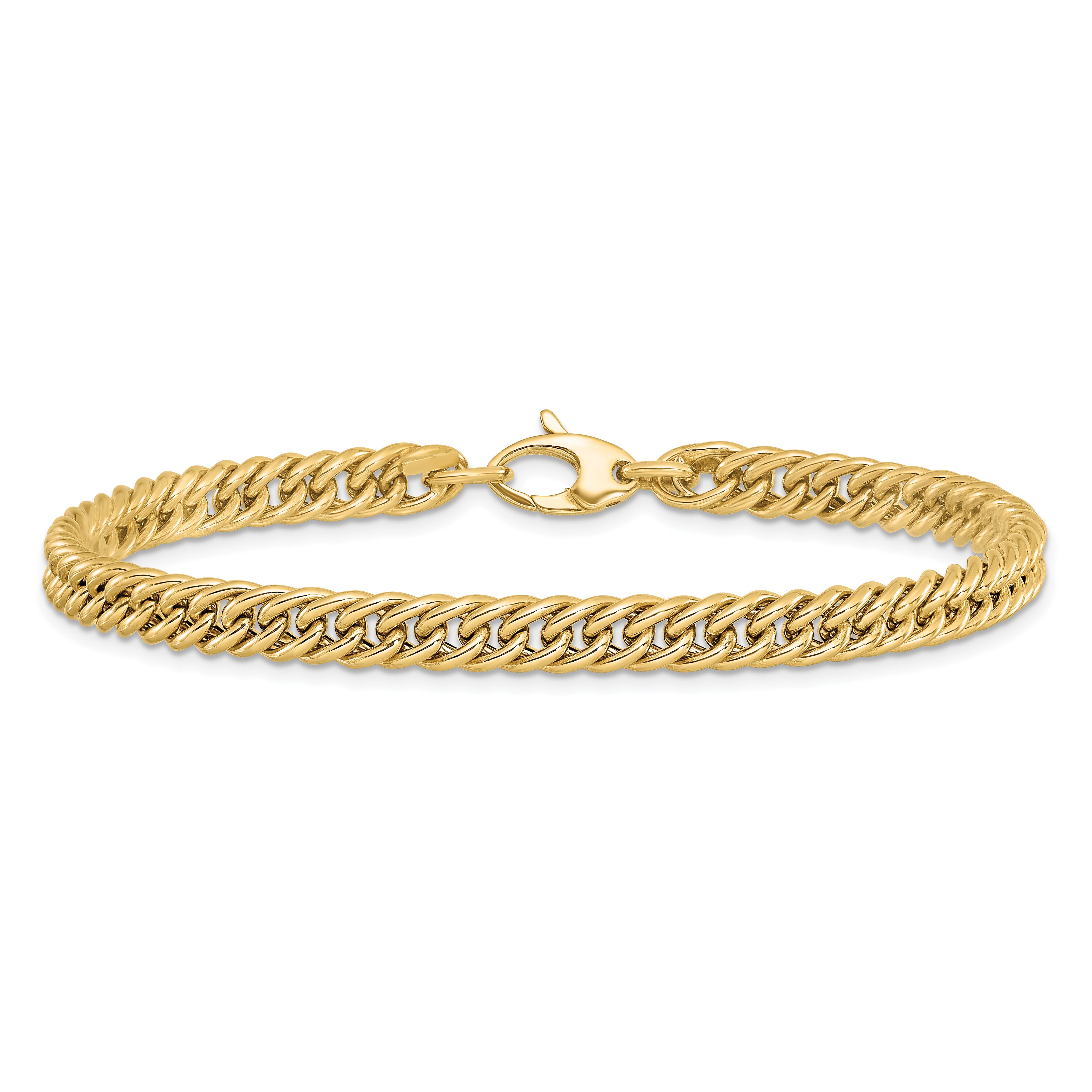 14K Polished Curb Link Bracelet