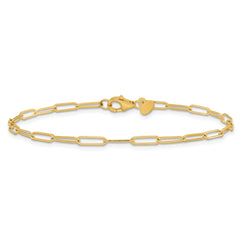 14K Polished Fancy Link Bracelet - 7