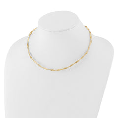 14K Polished Twisted Stretch Necklace