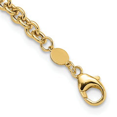 14K Polished Fancy Link Necklace