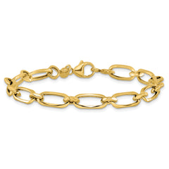 14K Polished Fancy Link Bracelet