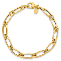 14K Polished Fancy Link Bracelet