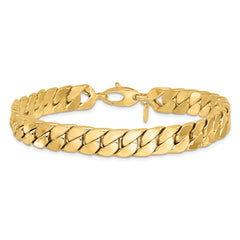 14K Polished Fancy Curb Bracelet