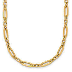 14K Polished Fancy Link Necklace