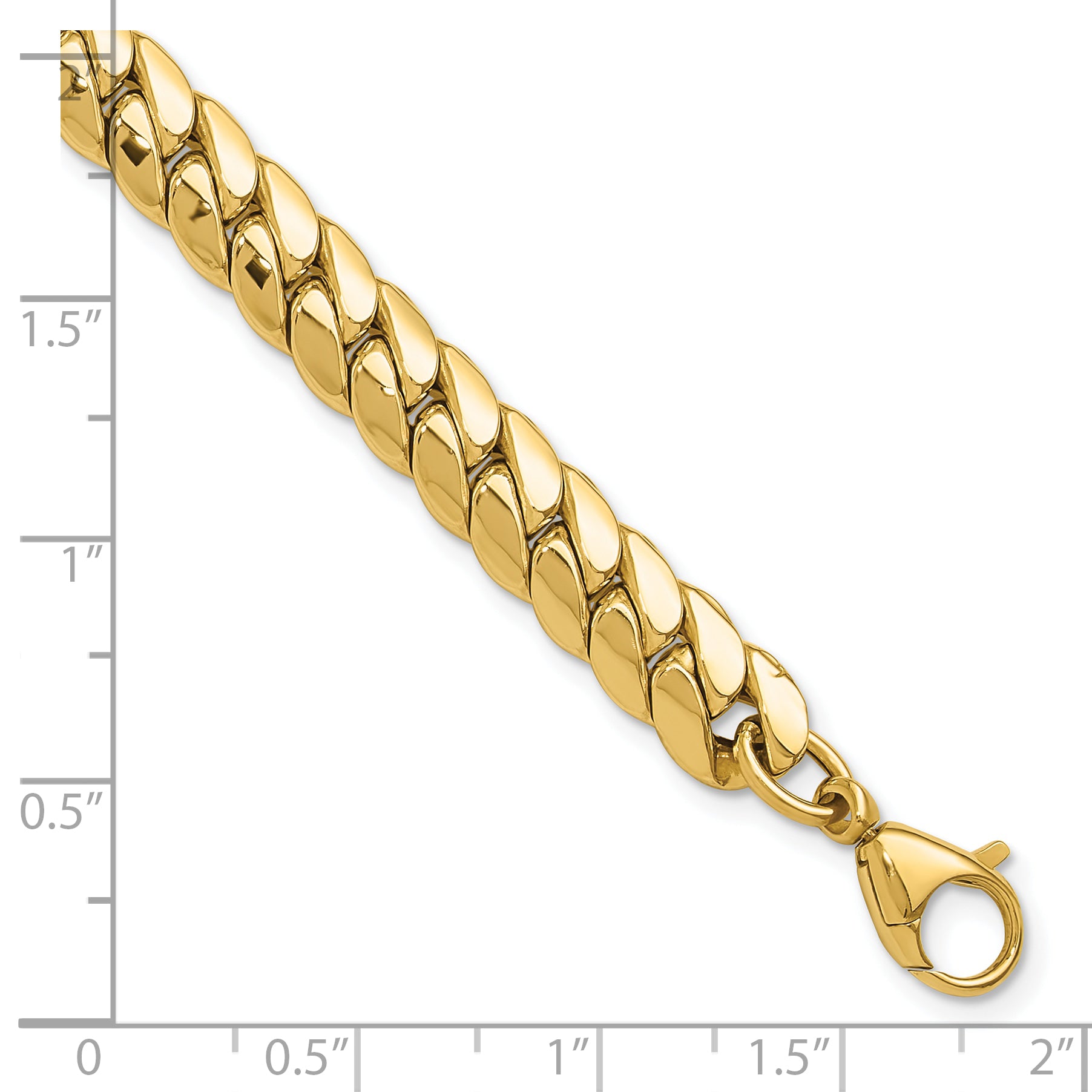 14K Polished Fancy Link Bracelet