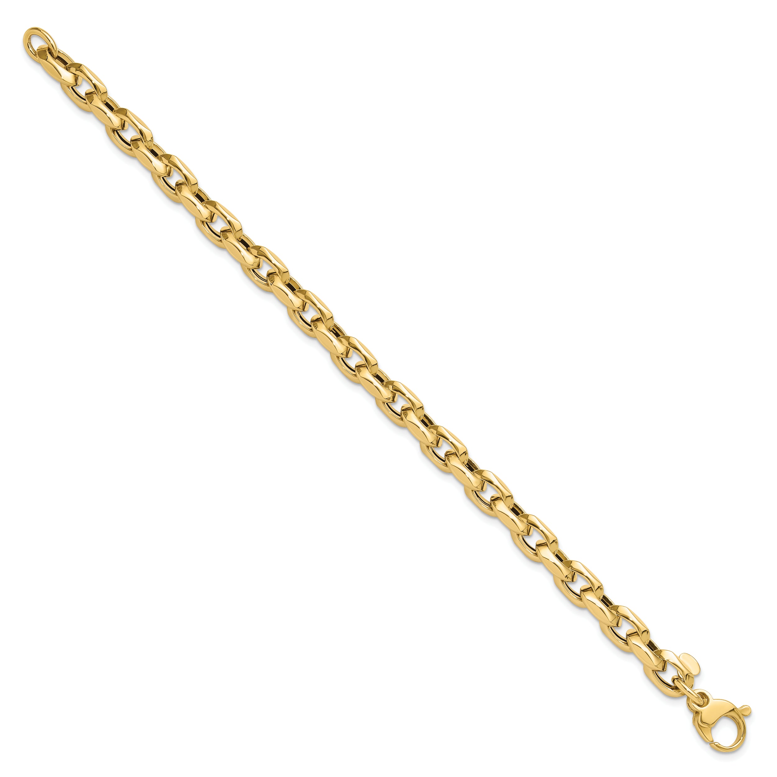 14K Polished Fancy Link Bracelet