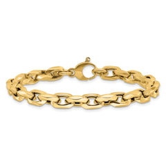 14K Polished Fancy Link Bracelet