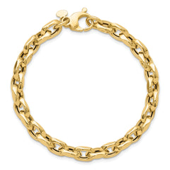14K Polished Fancy Link Bracelet