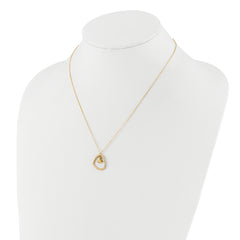 14K Polished Heart Pendant Necklace