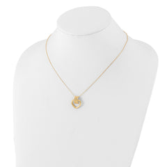 14K Polished Heart Necklace