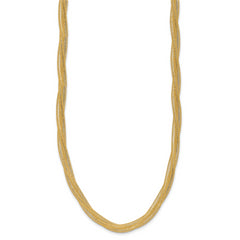 14K Mesh Twist Stretch Necklace