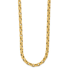 14K Polished Fancy Link Necklace