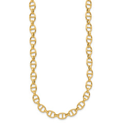 14K Polished Fancy Link Necklace