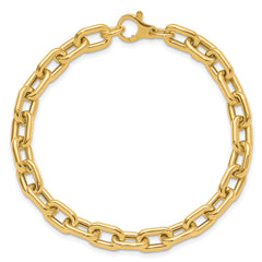 14K Polished Fancy Link Bracelet