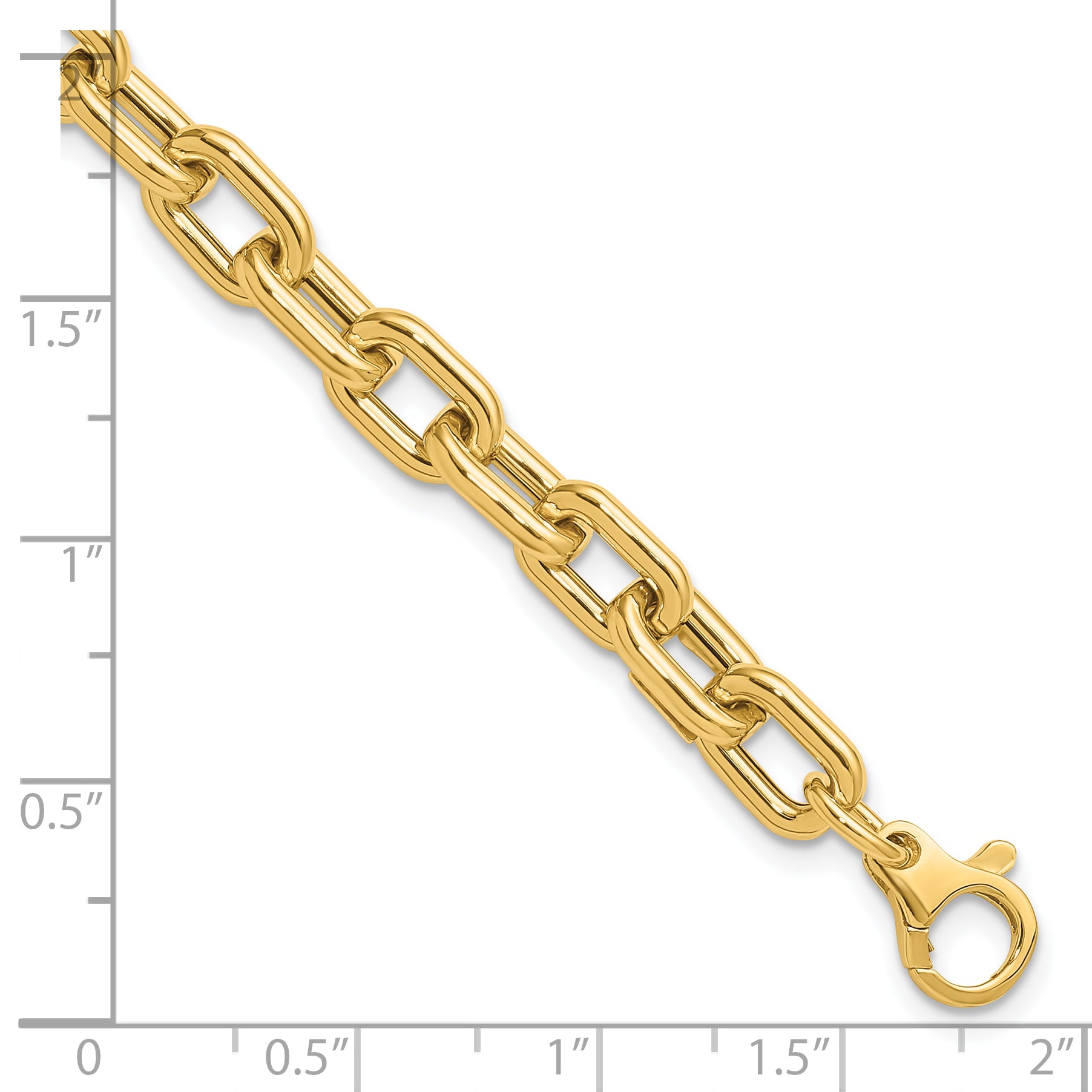 14K Polished Fancy Link Bracelet