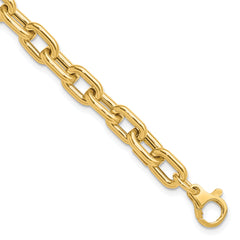 14K Polished Fancy Link Bracelet