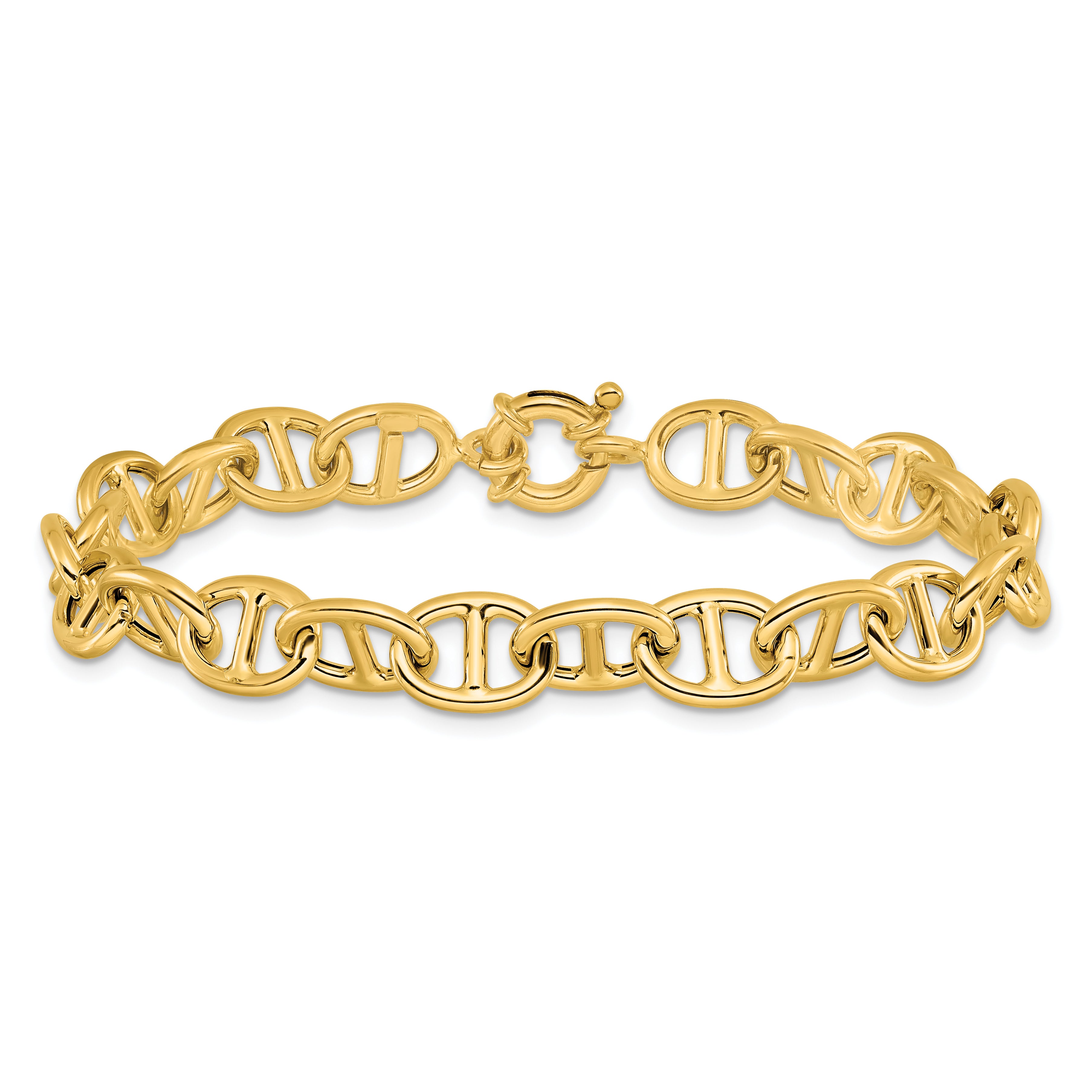 14K Polished Fancy Link Bracelet